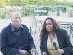 Eugene Jackson and Jackie Sunshine Smith prepare for Sunshine Boxing Show South Africa interview.JPG