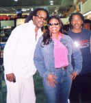 Ben Hunter (New Orleans), Jackie Smith and Karl Washington (New Orleans) at Johannesburg South Africa Airport.jpg