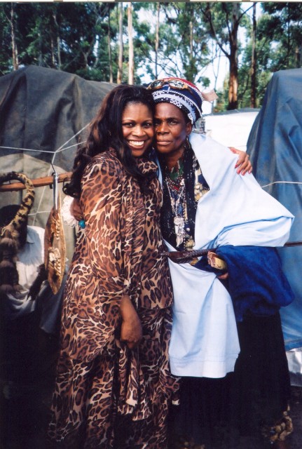 Jackie Sunshine Smith with Zulu Queen Mother of iNazareth Baptist Church  in South Africa.jpg