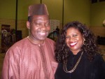 Nigerian Ambassador Ashiru and Jackie Smith at Durban Mayor Reception in Durban South Africa .JPG
