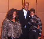 Jackie Sunshine Smith with Moses Brewer and BerNadette Stanis at National Black College Alumni Hall of Fame ATL.JPG
