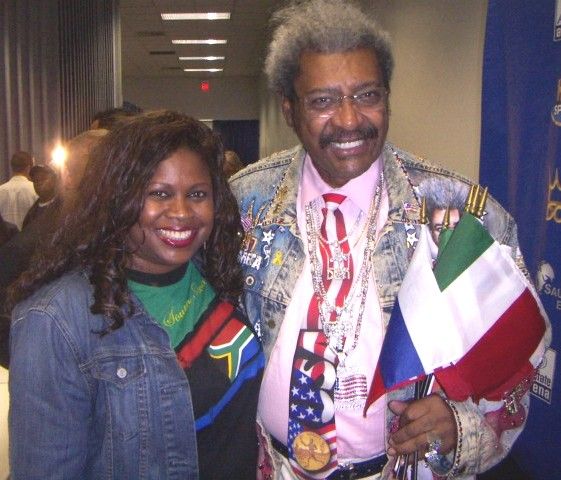 Jackie Sunshine Smith and Don King at Valuev vs Barrett in Chicago.jpg