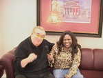 Col Bob Sheridan and Jackie Sunshine Smith talk boxing in Berlin, Germany.jpG