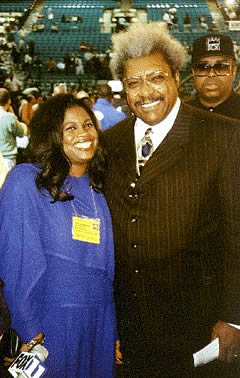 Jackie Sunshine Smith & Don King at  Holyfied-Tyson weigh-in MGM Grand Las Vegas.jpg