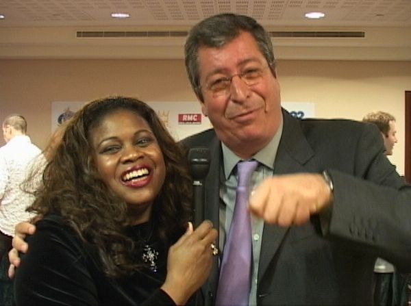 Mayor Patrick Balkany and Jackie Sunshine Smith in Paris, France at Bell vs Mormeck.JPG