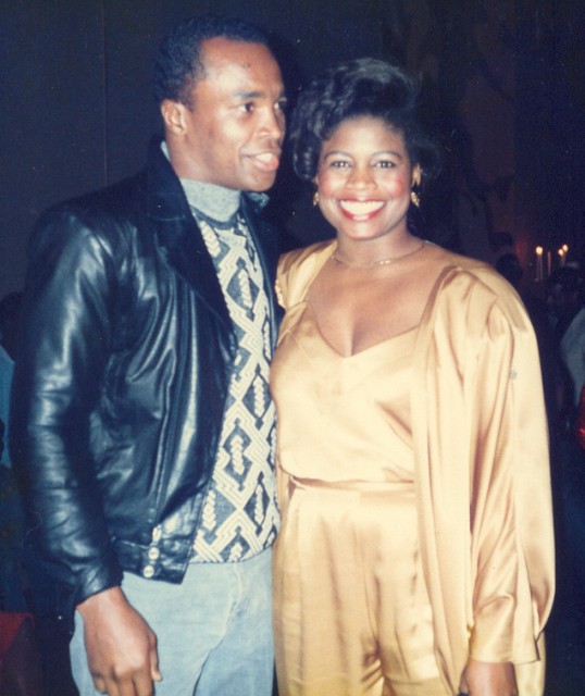 Sugar Ray Leonard & Jackie Sunshine Smith at Don King Post Fight Party Tyson-Berbick Las Vegas.jpg