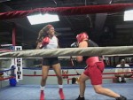 Jackie Sunshine Smith sparring on Sunshine Boxing Show.jpg