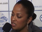 Laila Ali speaks to Asa Sandell at Ali vs Sandell presser Berlin.jpg