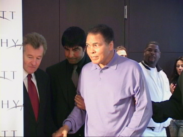 Muhammad Ali makes his entrance at UN Press Conf in Berlin.JPG