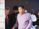 Muhammad Ali makes his entrance at UN Press Conf in Berlin.JPG