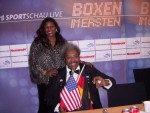 Don King and Jackie Smith Ruiz vs Valuev  Berlin Germany.JPG