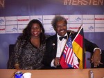 Jackie Sunshine Smith and Don King Berlin Germany Ruiz vs Valuev.JPG