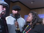 Norman Stone and John Ruiz interview with Jackie Sunshine Smith at Valuev vs Ruiz presser Berlin.jpG