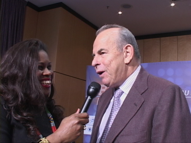 Promoter Wilfried Sauerland discuss Valuev vs Ruiz with Jackie Sunshine Smith.JPG