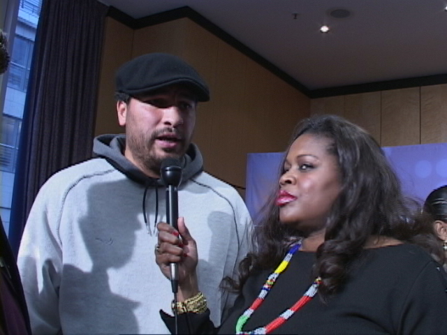 WBA Champ John Ruiz and Jackie Sunshine Smith at prefight presser.JPG